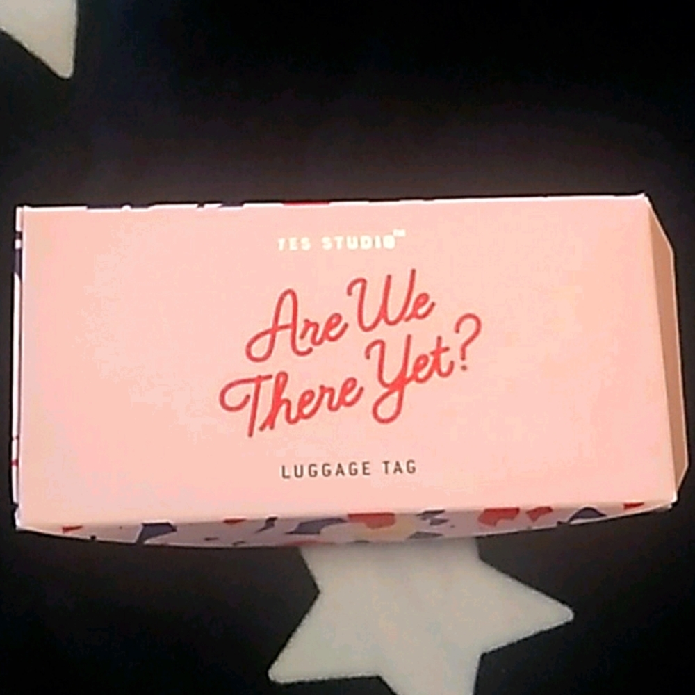 (3/$20) NIB 'Are We There Yet?' Luggage Tag